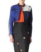 Acne Studios Stars Leather Jacket - Lyst