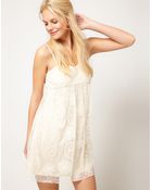 Asos Asos Mini Dress in Lace - Lyst