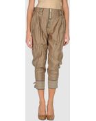 High 3/4 Length Trousers - Lyst