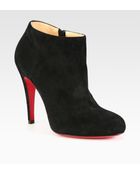 Christian Louboutin Suede Ankle Boots - Lyst