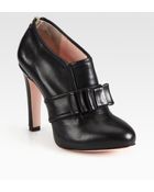 RED Valentino Leather Buckle Ankle Boots - Lyst