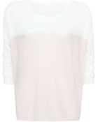 Mango Relaxedfit Bicolour Jumper - Lyst
