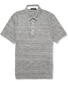 Canali Linen Polo Shirt - Lyst