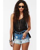 Nasty Gal Good Times Cutoff Shorts - Lyst