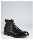Church's Black Leather Slip On Mid Boots - Lyst