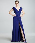 Elie Saab Lacesleeve Gown - Lyst