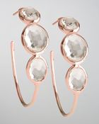 Ippolita Rose Clear Quartz Hoop Earrings - Lyst