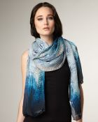 Roberto Cavalli Python-print Silk Stole - Lyst