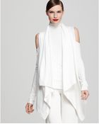 Donna Karan New York Cold Shoulder Cozy Cardigan - Lyst