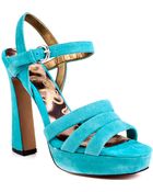 Sam Edelman Taryn Suede Sandal - Lyst