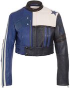 Acne Studios Stars Embellished Leather Jacket - Lyst