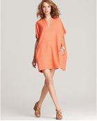 Diane von Furstenberg Dress Squaretan Silk Tunic - Lyst