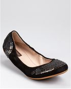 Joan & David Flats Ezza Pailette - Lyst