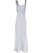 Matthew Williamson Asymmetric Silk Chiffon Gown - Lyst