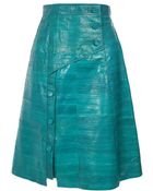 Proenza Schouler Exclusive Aline Eel Skin Skirt - Lyst