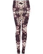 Topshop Tie Dye Leggings - Lyst