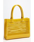 Tory Burch Mini Georgiana Perforated Tote - Lyst