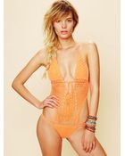 Free People Crochet Monokini - Lyst