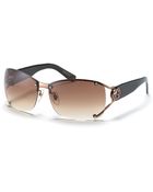 Gucci Split Temple Aviator Sunglasses with Crystal Ggs - Lyst