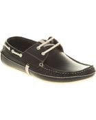 H By Hudson Sunseeker Boat Shoe Navy Leather - Lyst