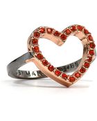 Marc By Marc Jacobs Annabelle Pavé Heart Ring - Lyst