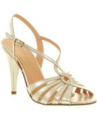 Office Kitten Strappy Sandal Champagne - Lyst