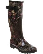 Office Nutty Knee Welly Blk Floralpais - Lyst