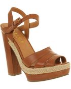 Office Kick Back Relax Tan Leather - Lyst