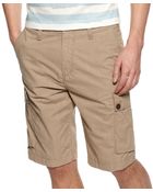 Lacoste Stretch Cotton Cargo Shorts - Lyst