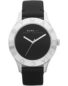 Marc By Marc Jacobs Womens Black Leather Strap 40mm - Lyst