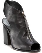 Stuart Weitzman Booties Zipcode Peep Toe - Lyst