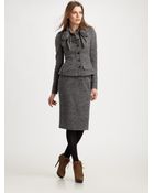 Burberry Prorsum Jersey Tweed Jacket - Lyst