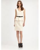 Nanette Lepore Marmalade Belted Peplum Dress - Lyst