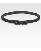 Oscar de la Renta Geometric Buckle Belt - Lyst