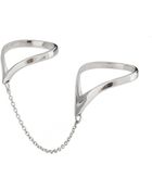 Asos Asos Triangle Linked Double Finger Ring - Lyst