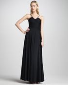 Halston Heritage Ruchedtop Halter Gown - Lyst