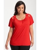 Sejour Peeking Shoulder Top - Lyst
