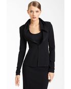 Donna Karan New York Collection Crepe Canvas Jacket - Lyst