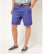 Scotch & Soda Scotch Soda Cotton Twill Chino Shorts - Lyst