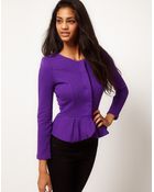 Asos Peplum Jacket - Lyst