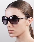 Kate Spade Darcee Interlace Sunglasses - Lyst