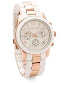 Michael Kors Runway Time Teller Watch - Lyst