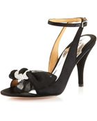Badgley Mischka Dylan Bowdetail Sandal Black - Lyst