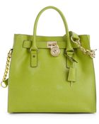 Michael Kors Hamilton Saffiano Leather Tote - Lyst