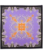 Versace Foulard Square Scarf Purple - Lyst