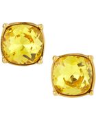 Kenneth Jay Lane Canary Large Stud Earrings - Lyst