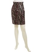 Zac Posen Zig Zag Jacquard Skirt - Lyst
