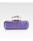 Alexander McQueen Knuckle Box Clutch - Lyst