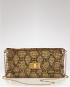 BCBGMAXAZRIA Clutch Blake Snake Mesh - Lyst