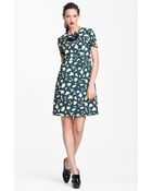 Marni Edition Leaf Print Poplin Dress - Lyst